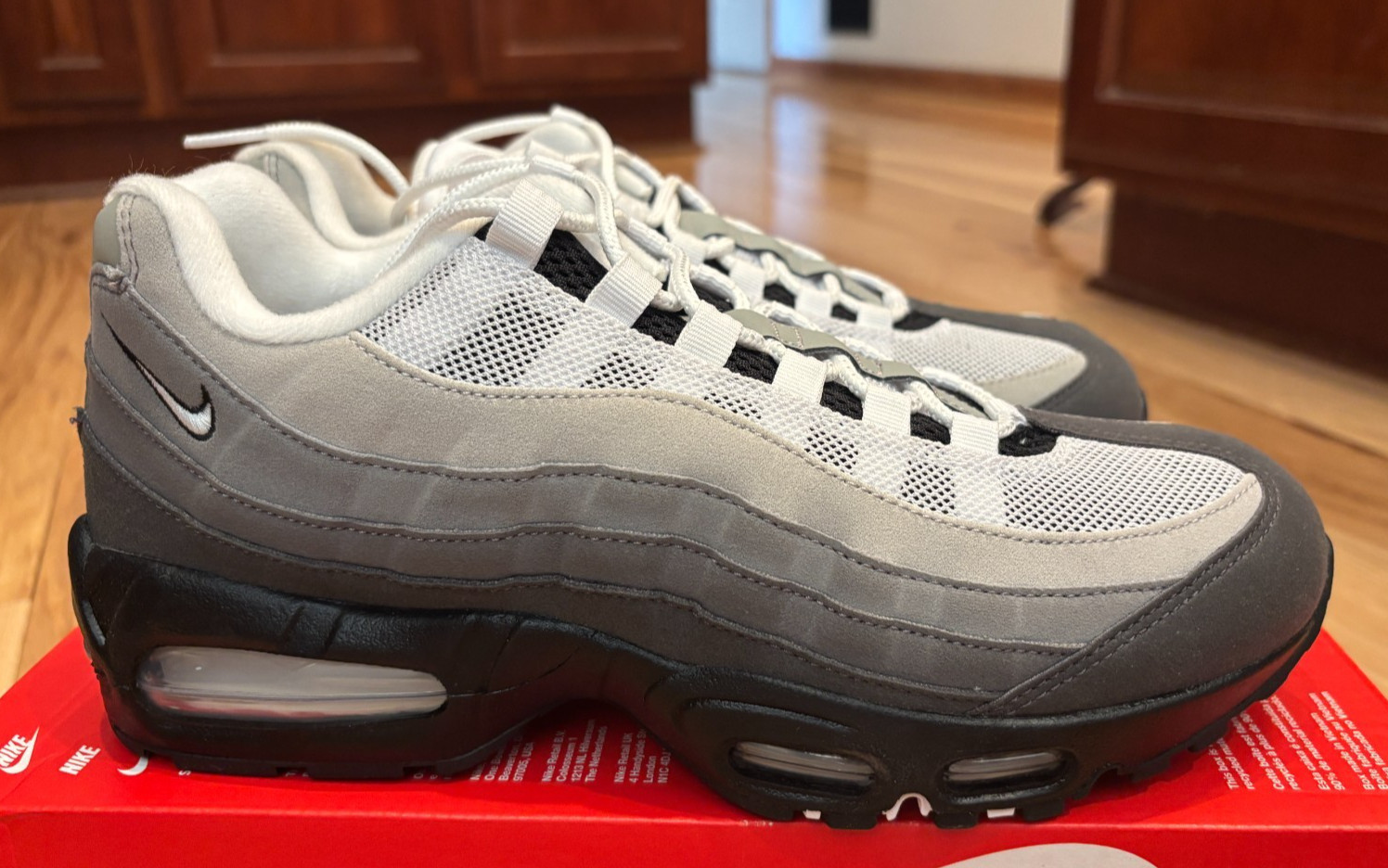 Nike Air Max 95 Big Bubble Black White Medium Ash HM4740 007 Men’s Size 10