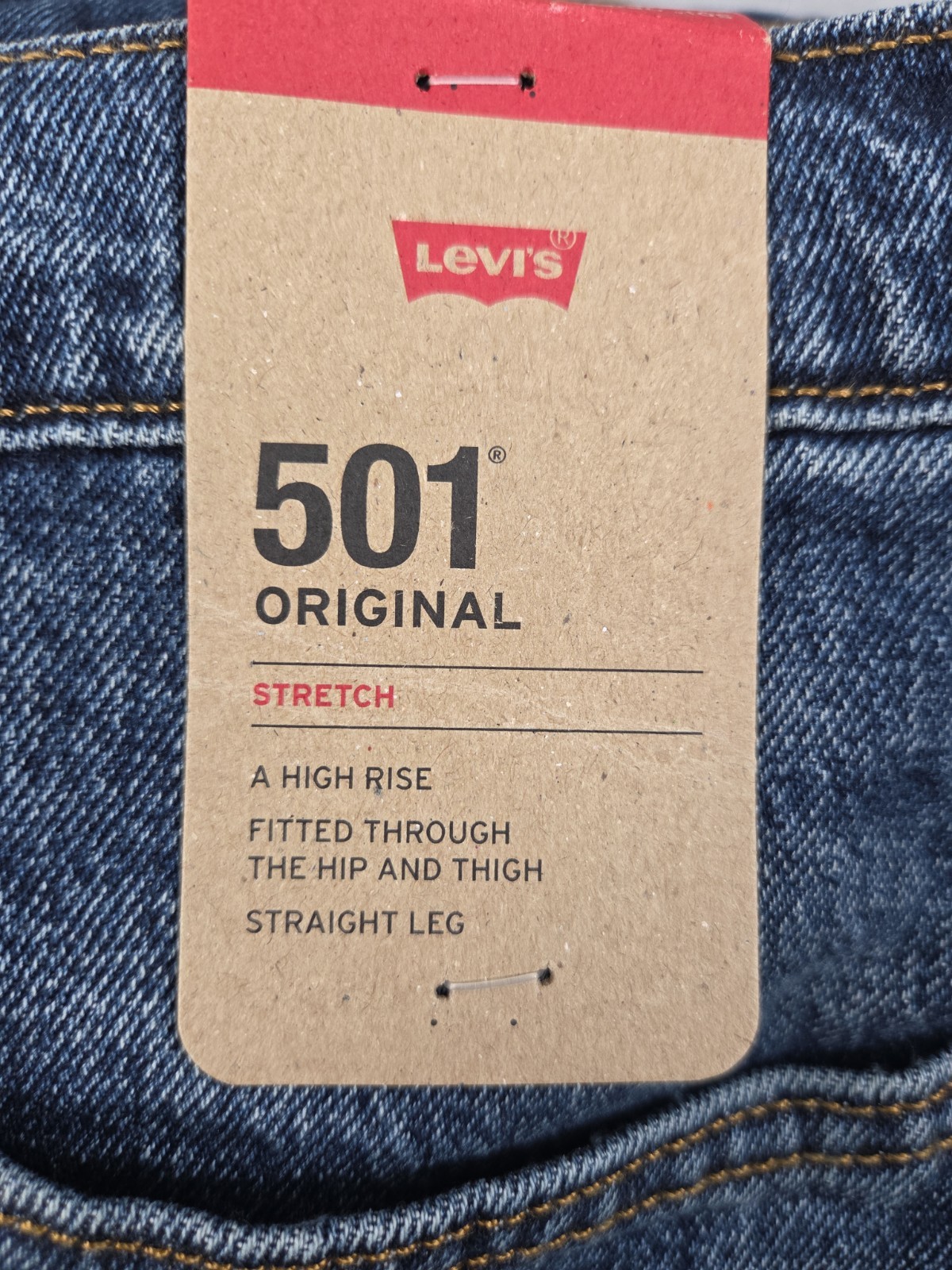 Levis Original 501 Womens Jeans 18W High Rise Button Fly Fitted Straight Leg NEW