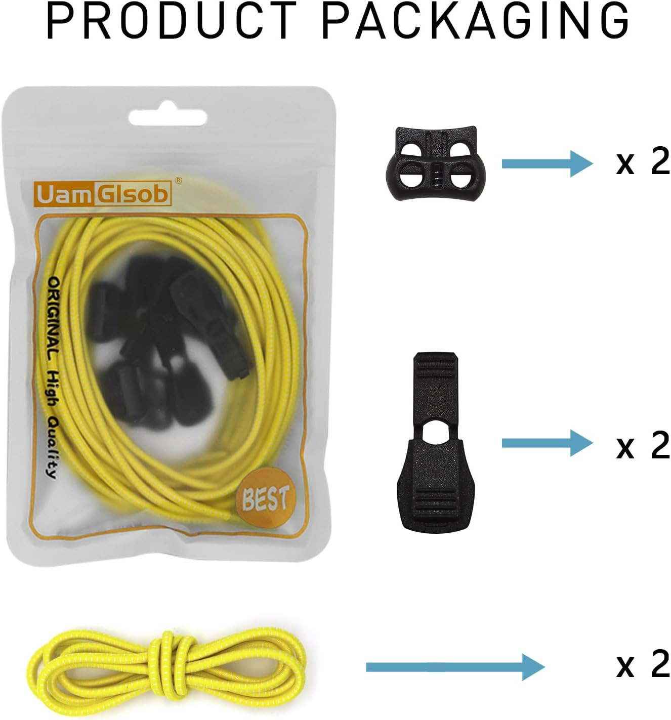 Elastic No Tie Shoe Laces Replacement for Keen Sandal Round Stretchy Lock Shoel