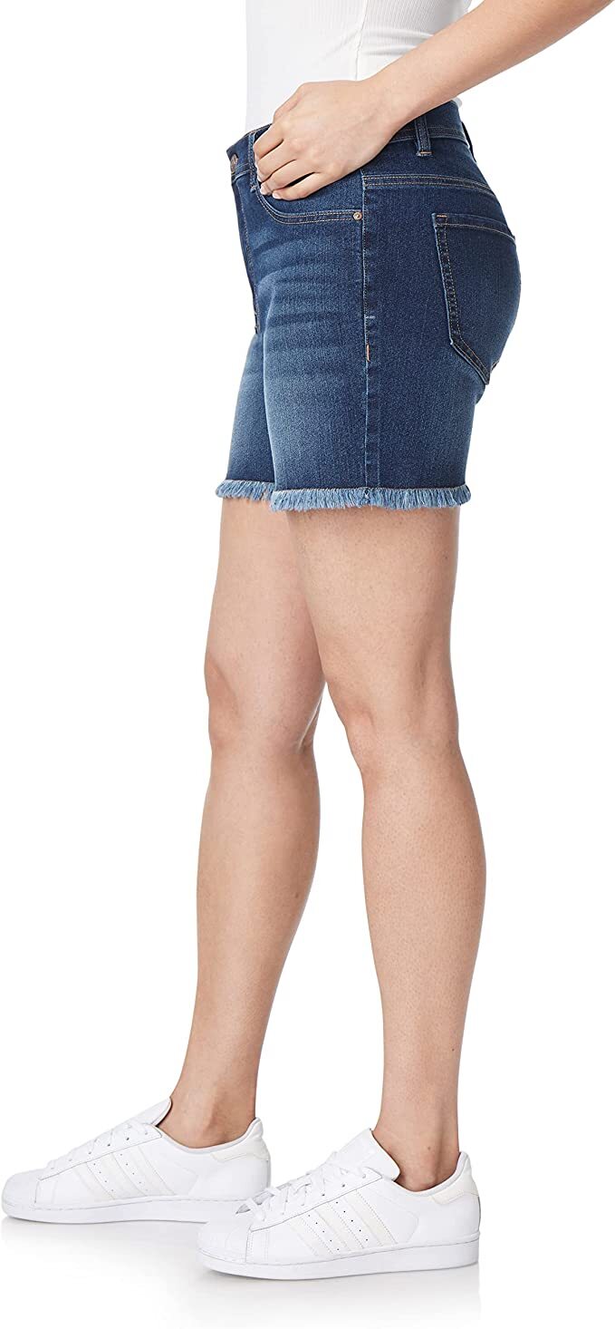 Angels Forever Young Women’s Signature Retro Mid-Rise Midi Shorts