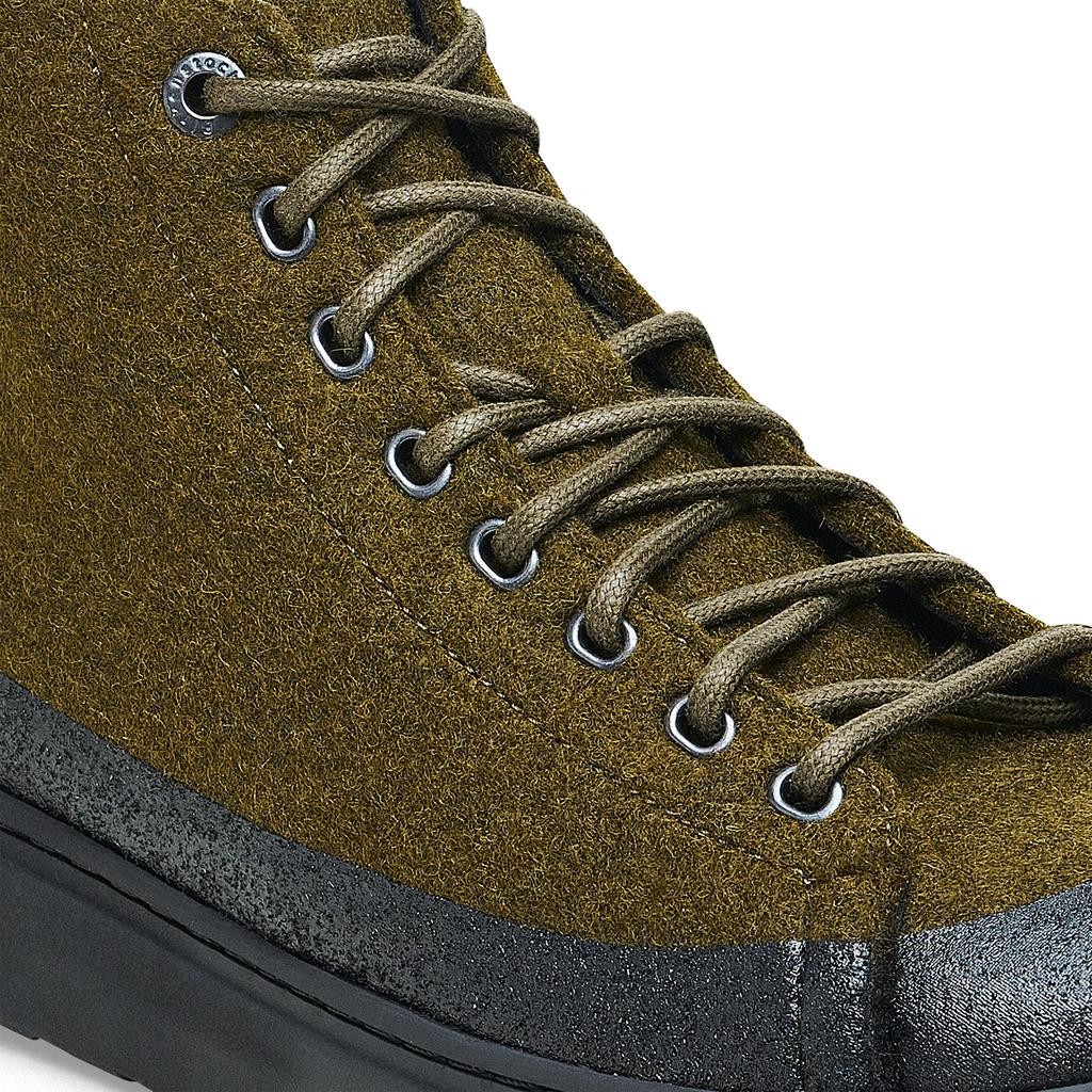 BIRKENSTOCK BEND MID DIP MEN TROPIC GREEN HIGH-TOP FELT SNEAKERS REGULAR/WIDE WI
