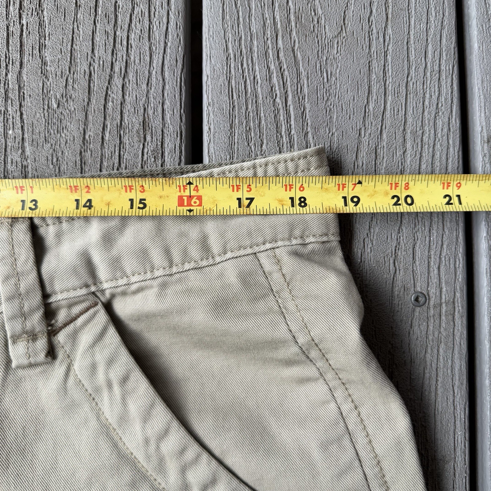 Levi’s Silvertab Men’s Cargo Pants Beige Relaxed Straight Twill Cotton 34×32