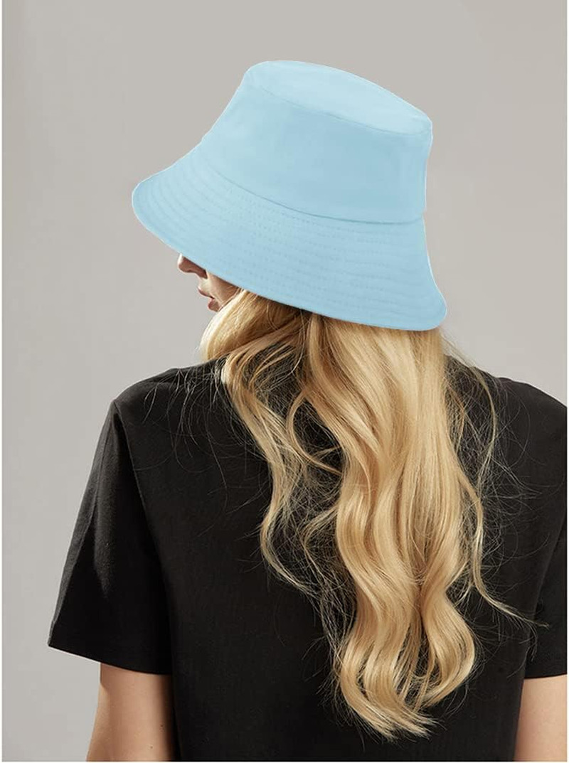 Unisex Bucket Hat Beach Sun Hat Aesthetic Fishing Hat for Men Women Teens, Rever