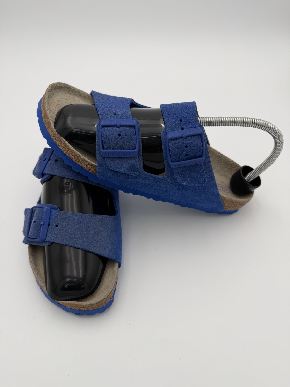 Birkenstock Arizona Ultra Blue Suede Soft Footbed Narrow Select Size W9, M7