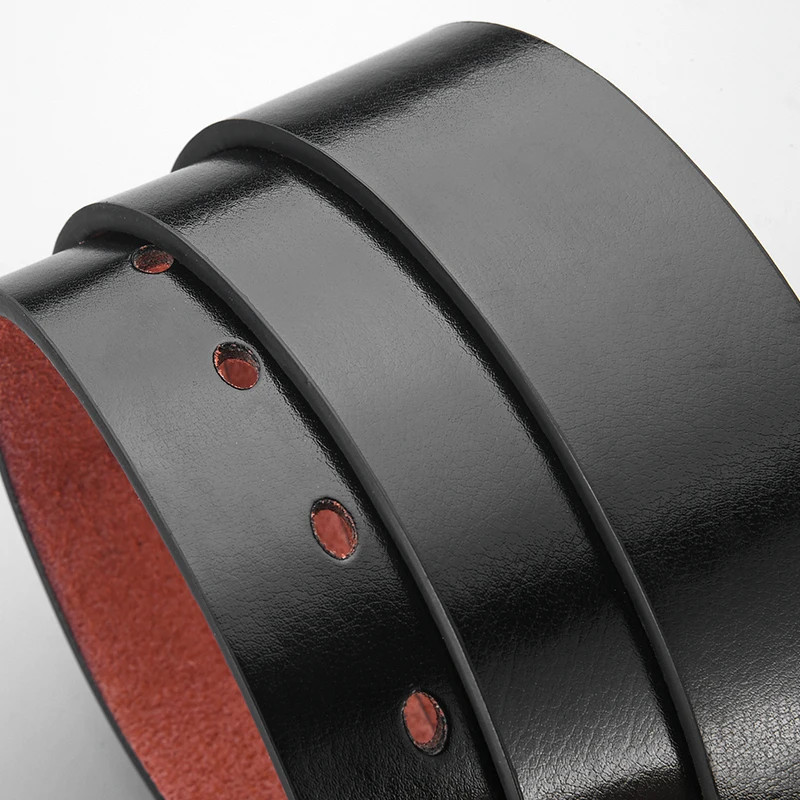 New Fashion Luxury Belt For Men PU Leather Belt Metal Pin Buckle High Quality
