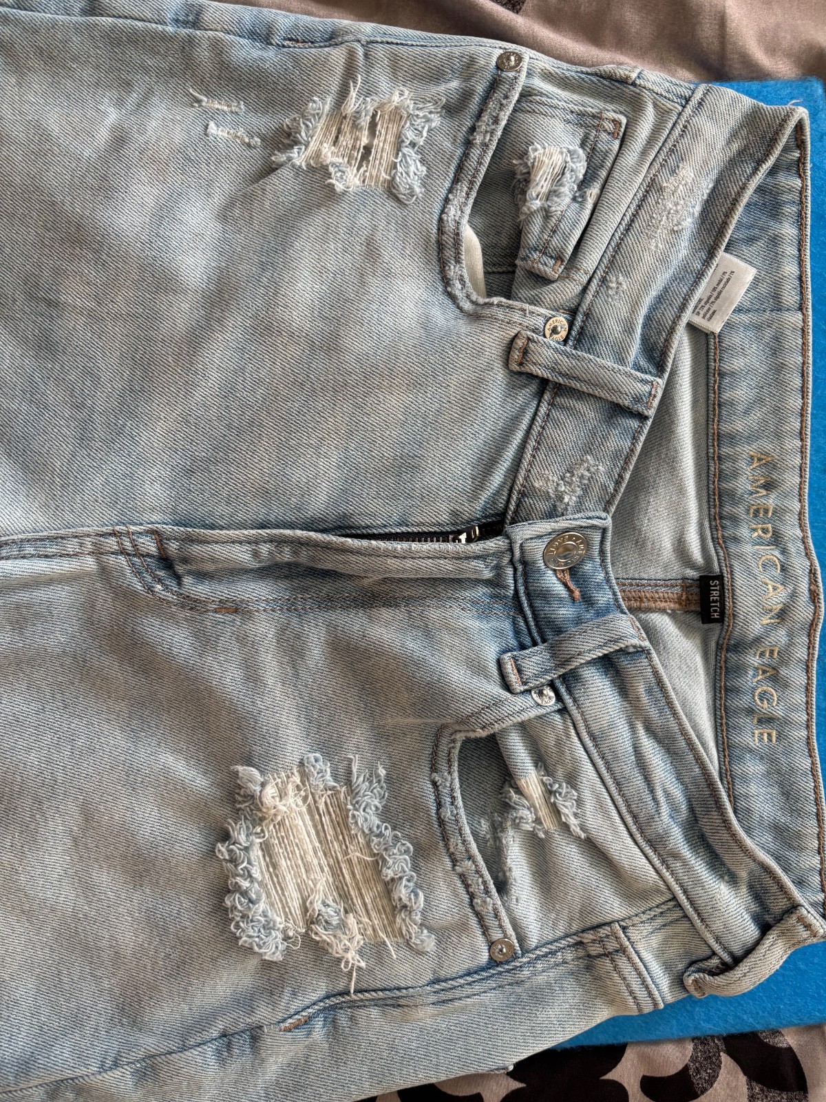 AE Stretch High V-Rise Mom Jean