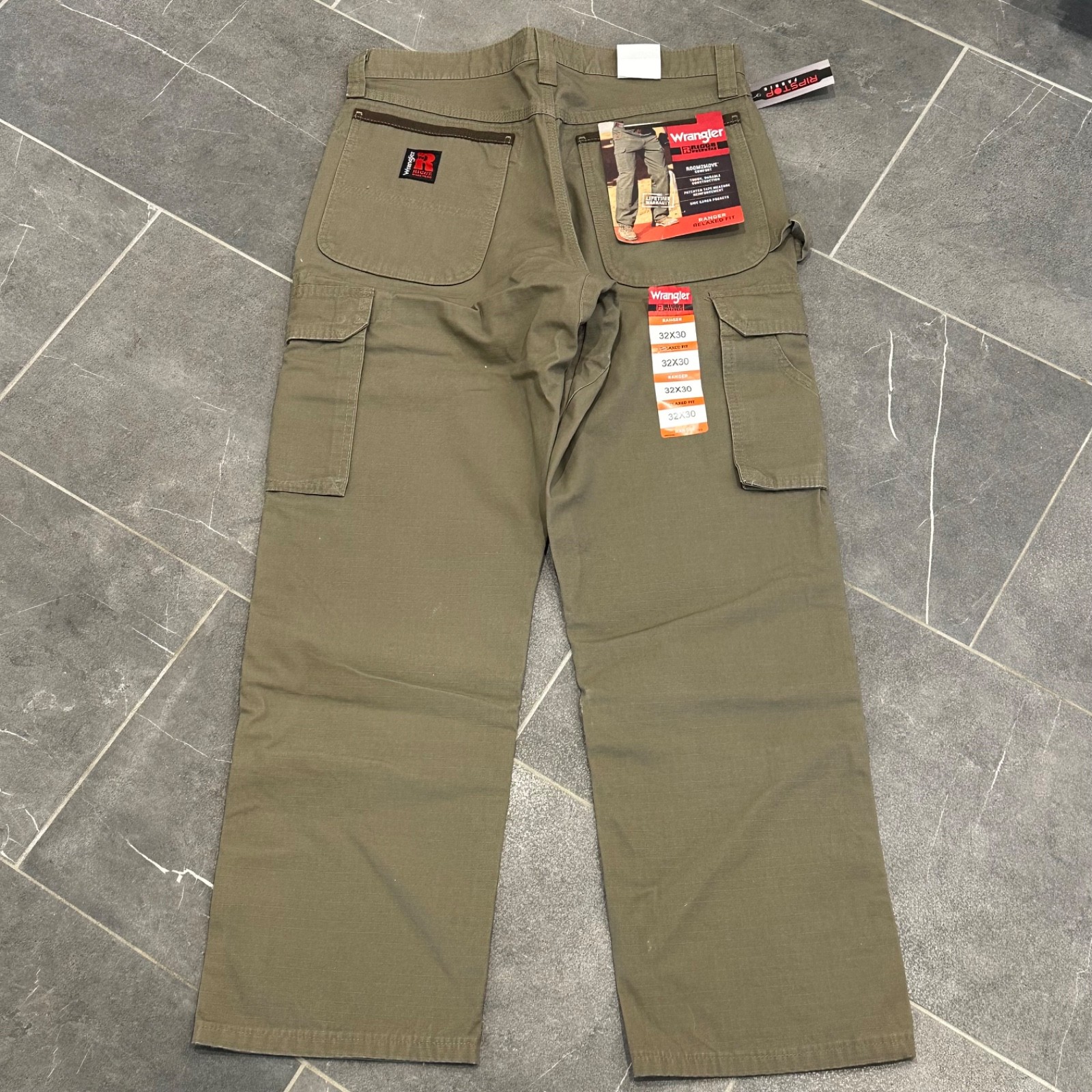 Wrangler RIGGS Workwear Ranger Pants Mens 32×30 Cargo Ripstop Relaxed