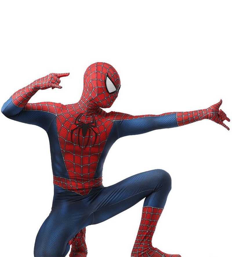 Classic Spider-Man Tobey Maguire Cosplay Costume Zentai Jumpsuit Bodysuit Suit