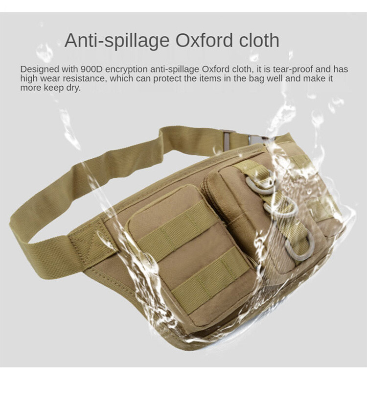 Tactical Fanny Pack Small Military Nylon Waist Bag Money Belt Bag for Daily Use