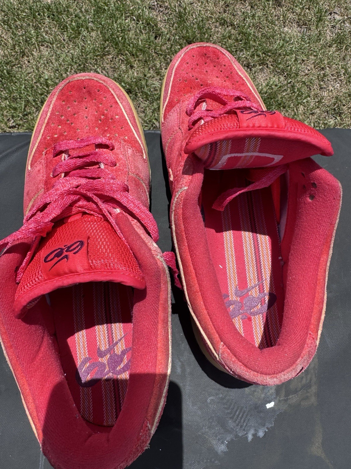 Nike Dunk Low 6.0 Red Suede 314141-614 Women’s 9.5 / Men’s 8 Vintage Skate