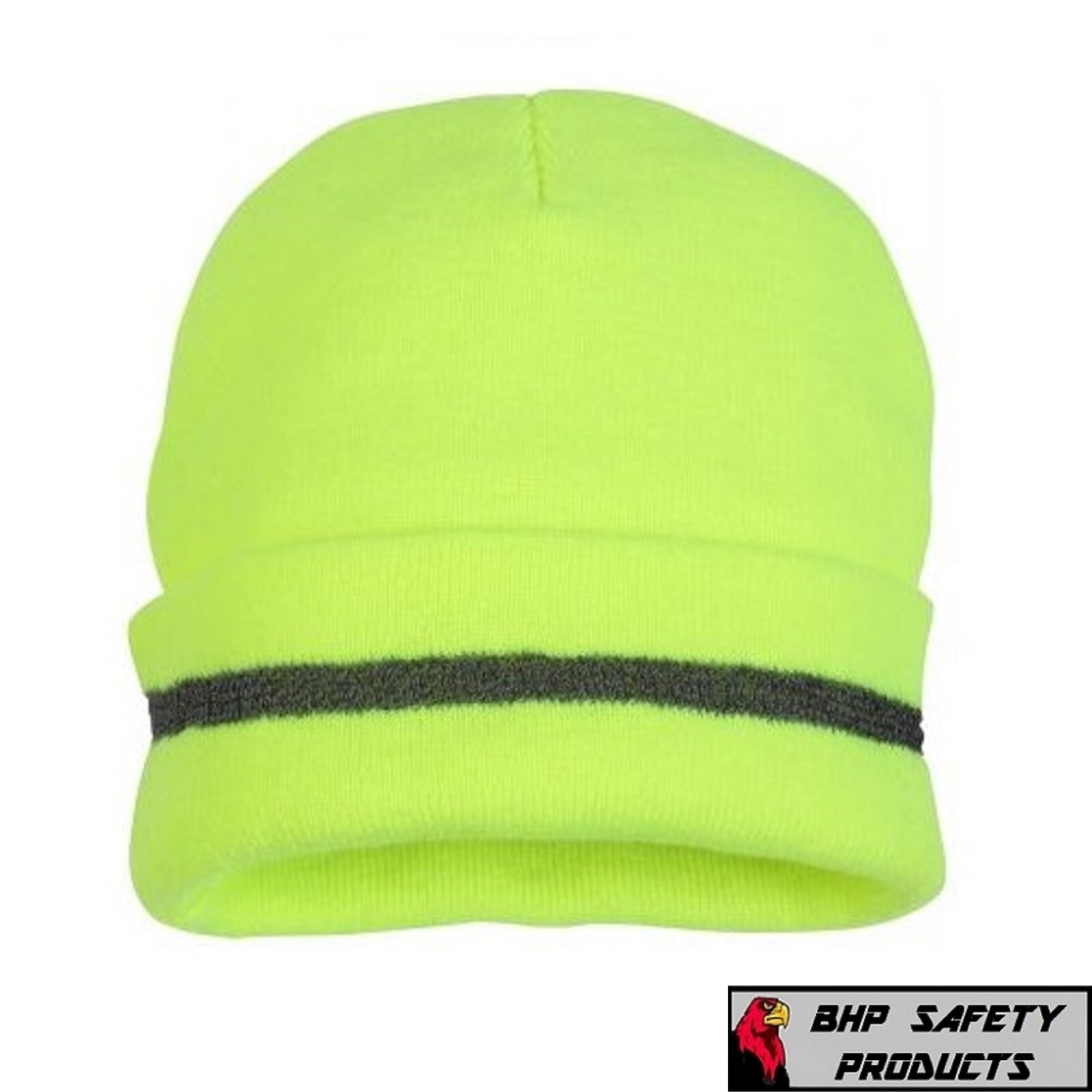 Hi-Vis Lime Class 3 Pullover Safety Sweatshirt Hoodie Jacket w/ Gloves and Hat