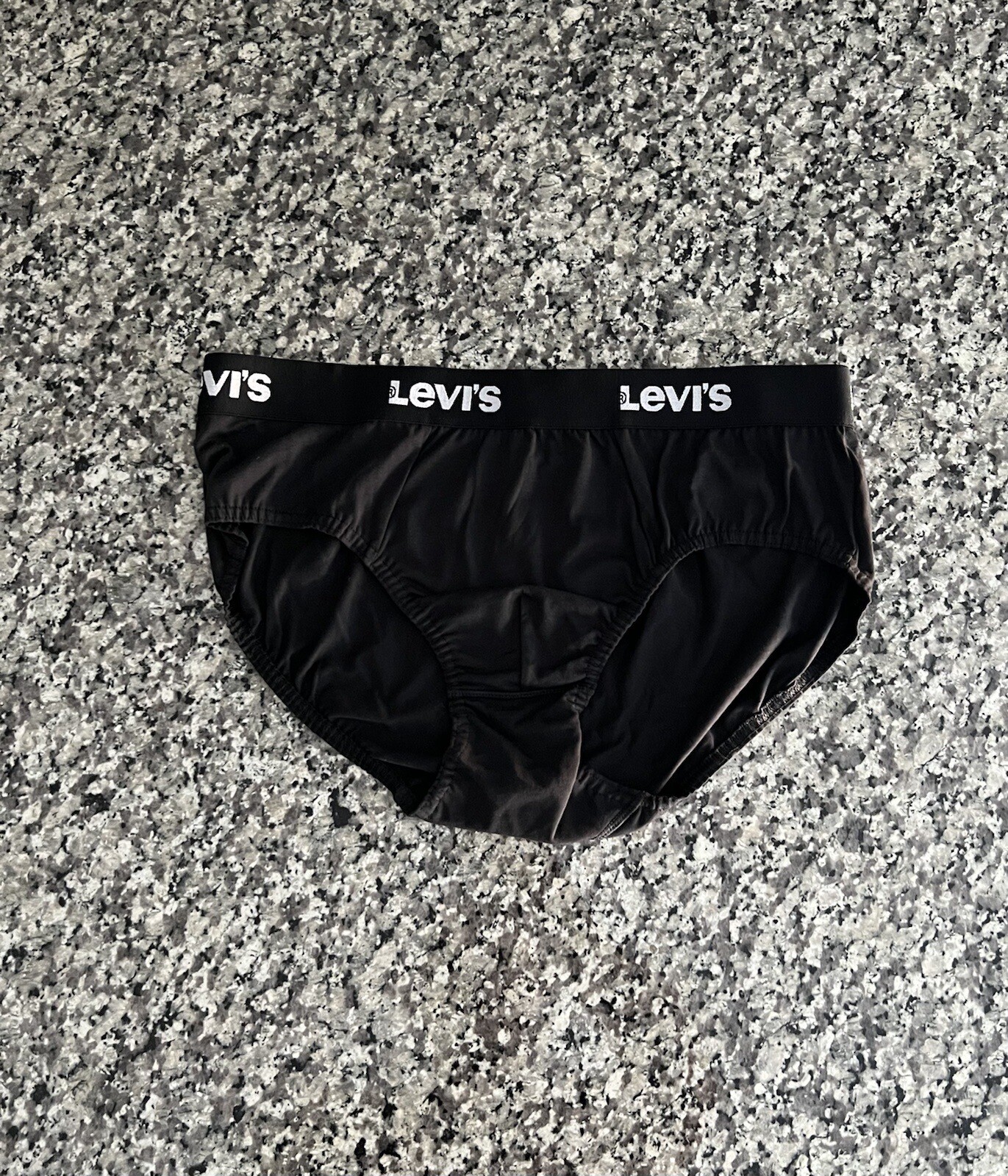 Levi’s Black Briefs Mens Large 100% Cotton Underwear New Low-Rise L Genuine