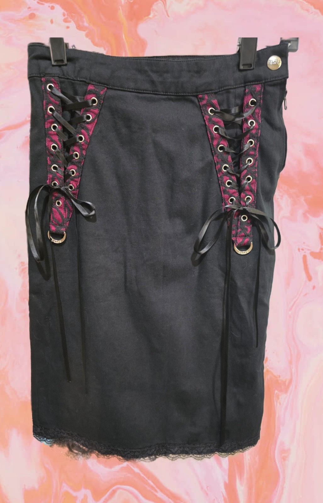 Vintage Tripp NYC Matching Bustle Skirt & Corset Top / 2 Piece Set / Very Rare