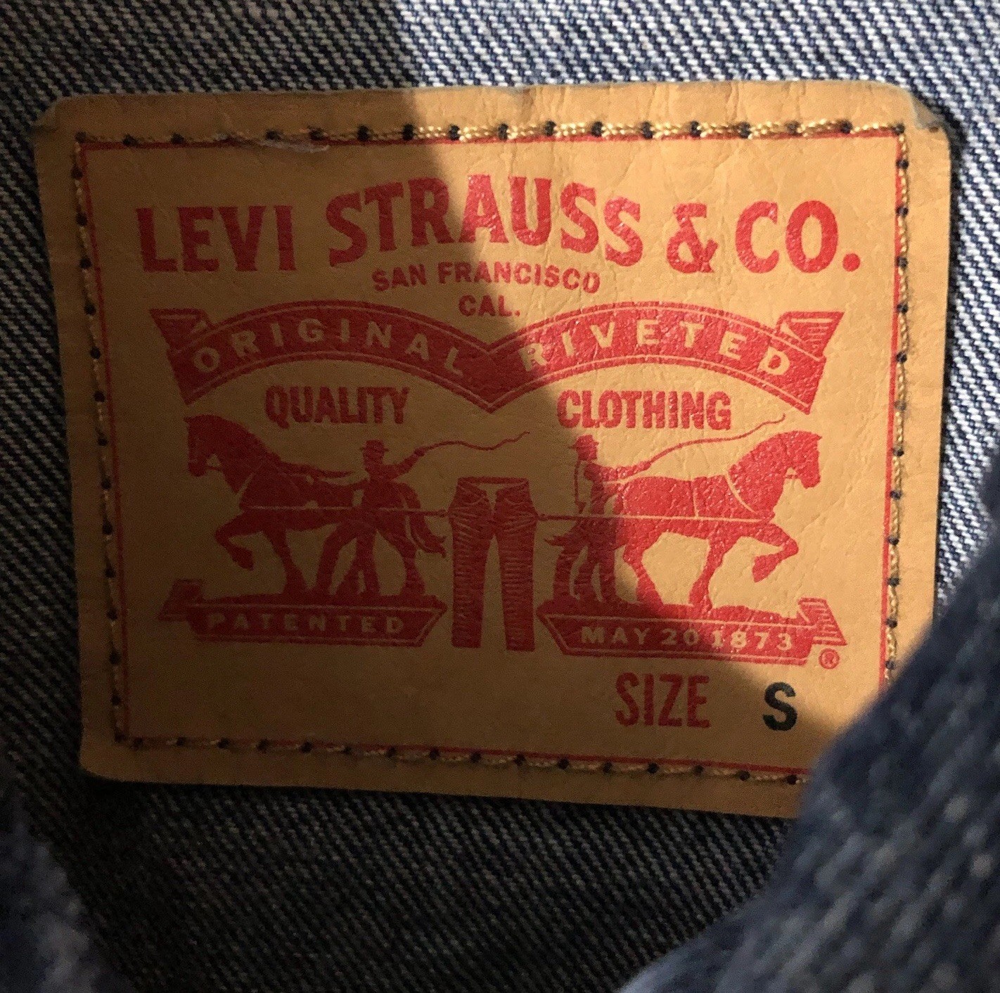 Levi’s Men’s Denim Bomber Jean Jacket Blue Sz S New * USA Customers Only