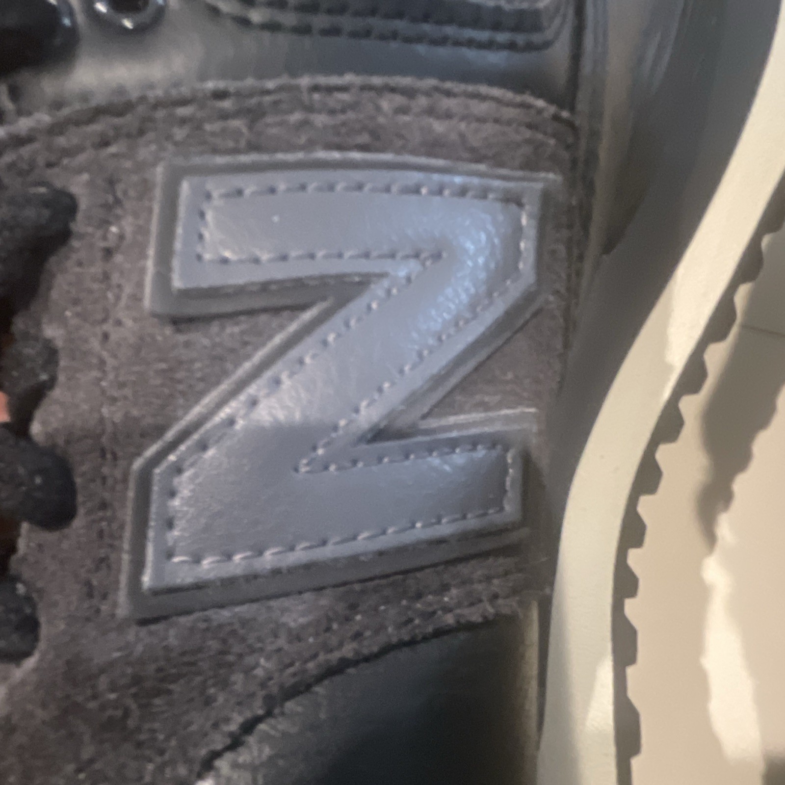 New Balance 574 Men’s Low Top Lace-Up Sneakers Black Suede Solid Rubber Outsole