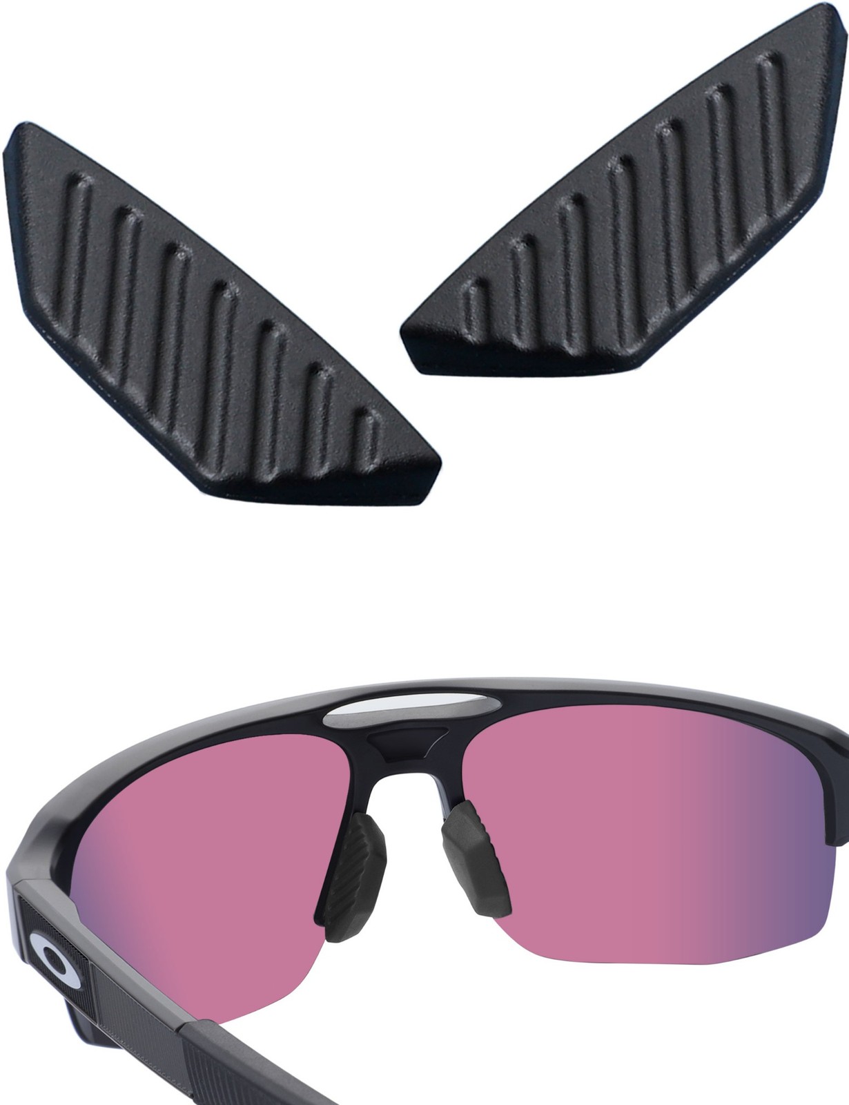Silicone Replacement Rubber Nose Pads For-Oakley Mercenary OO9424 Sunglasses