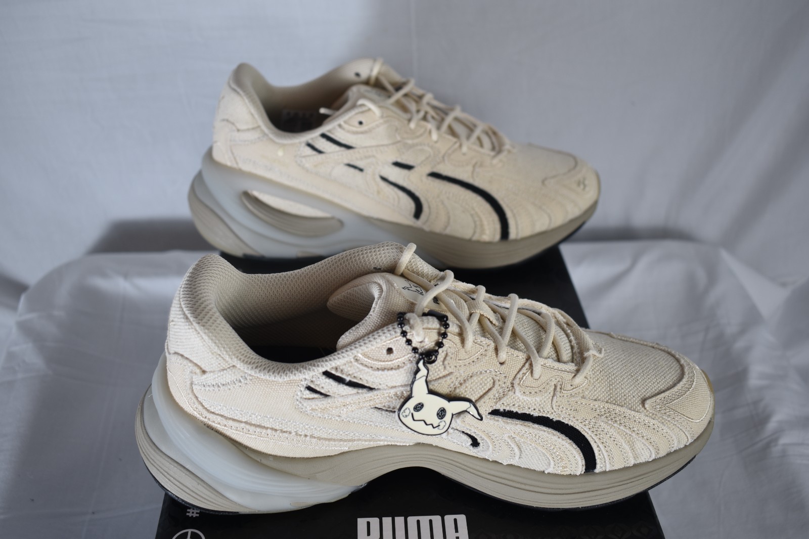 Size 8M / 9.5W – Pokemon Puma INVERSE MIMIKYU Alpine Snow Black