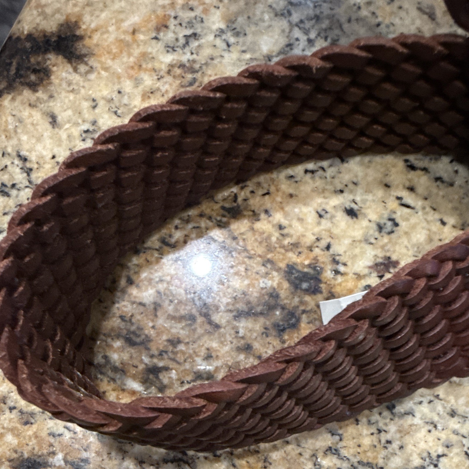 Polo Ralph Lauren Brown Braided Adjustable Belt, Size 34