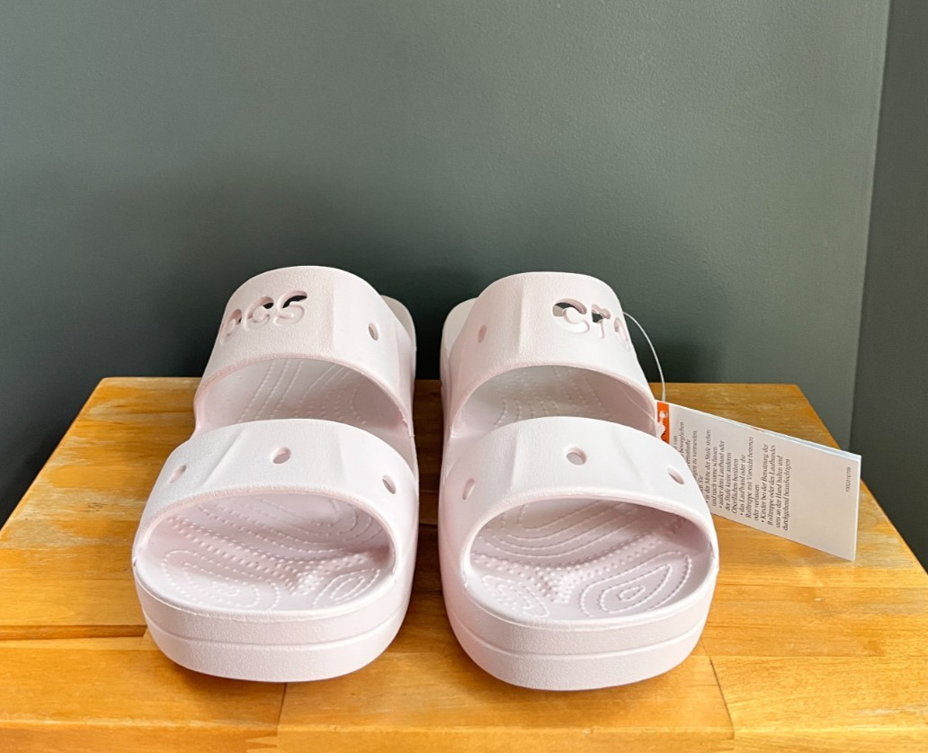 Crocs Women Barely Pink Baya Platform Sandals Slides US 7, 8, 9 NWT