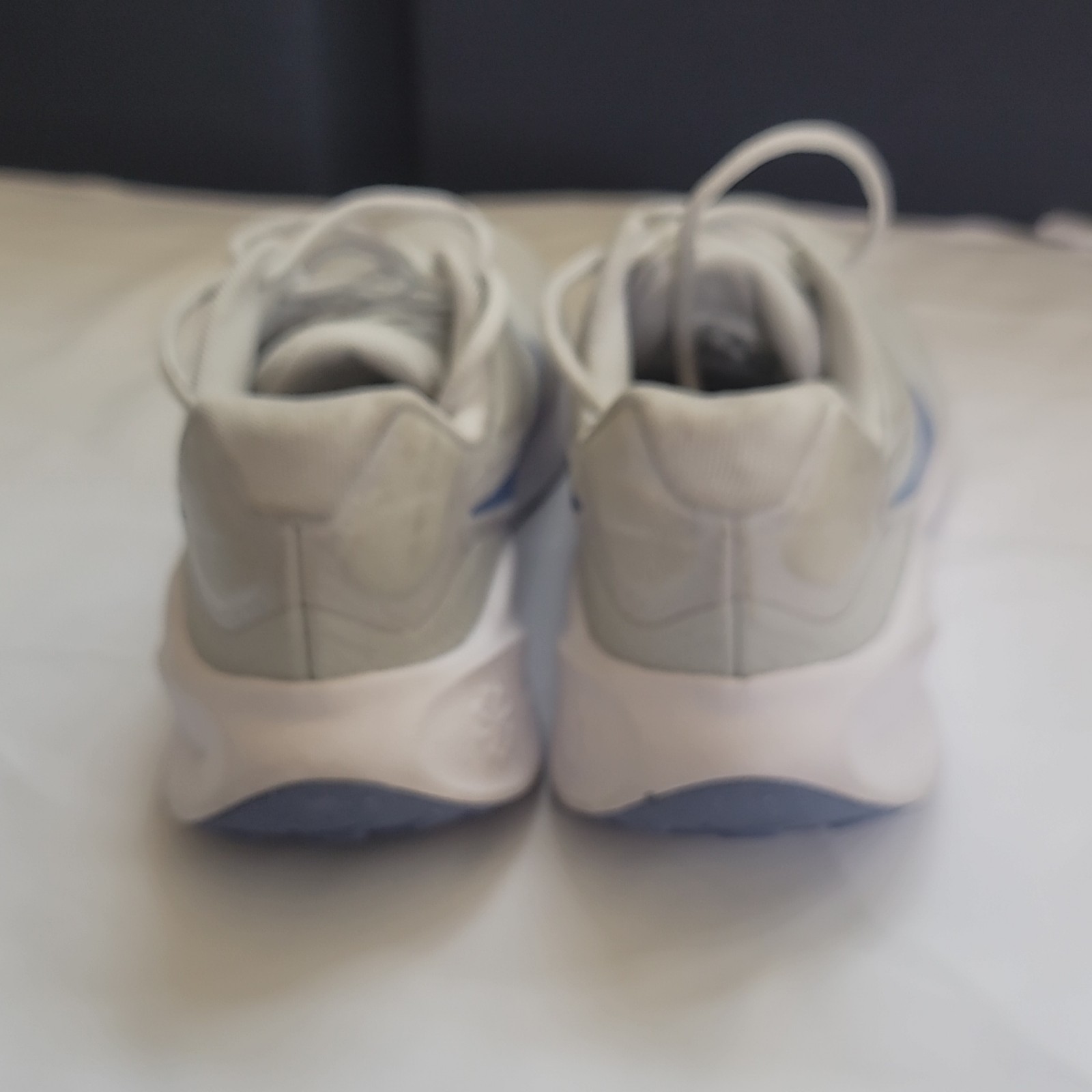 Nike Revolution 7 Photon Dust Gray/Blue Low Top Lace-Up Mesh Sneakers FB2208-001