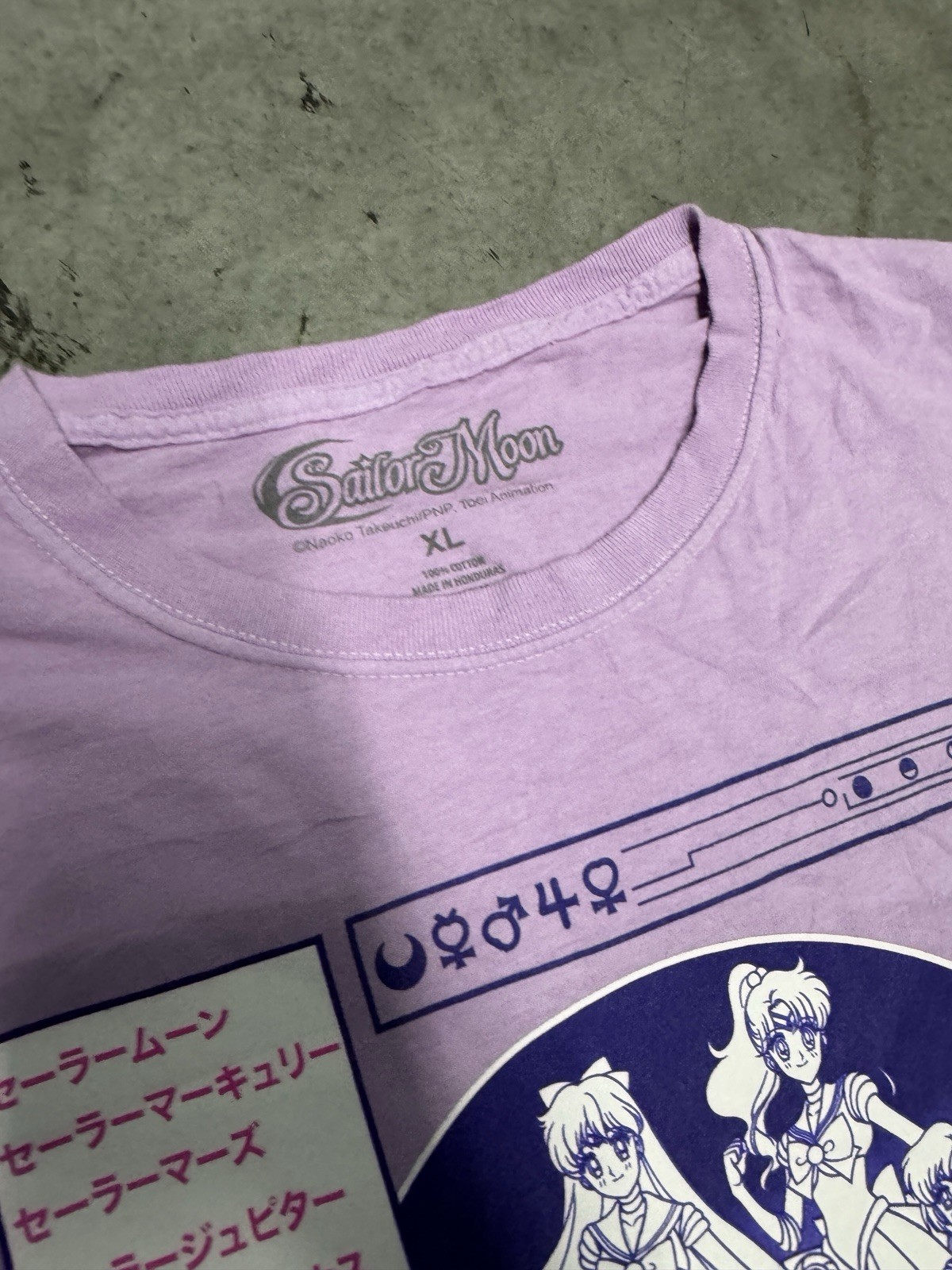 Sailor Moon Pink Long Sleeve Size XL Men’s Anime Shirt