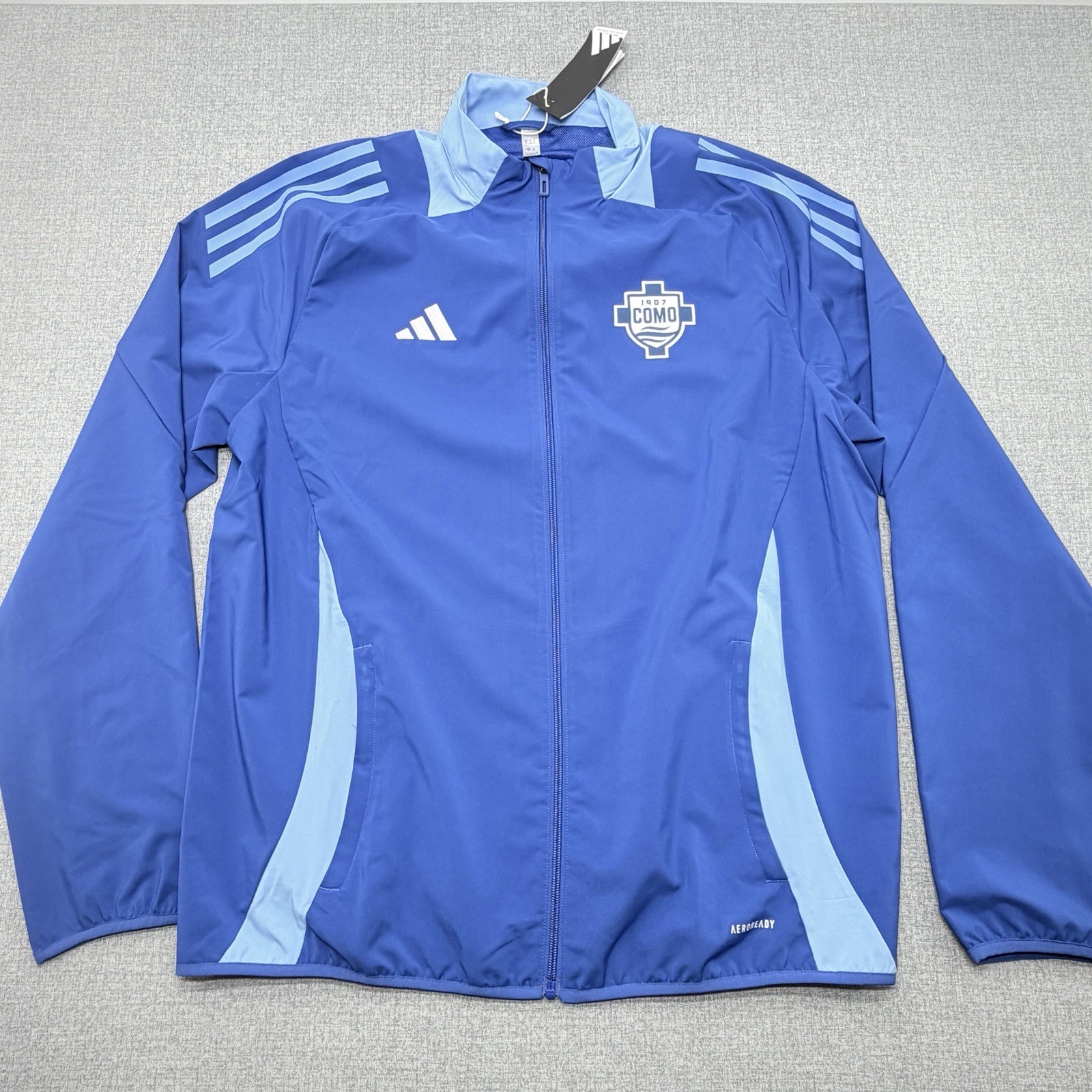 Adidas Como 1907 Tiro 24 Competition Soccer Track Jacket Mens L NWT Blue Serie A