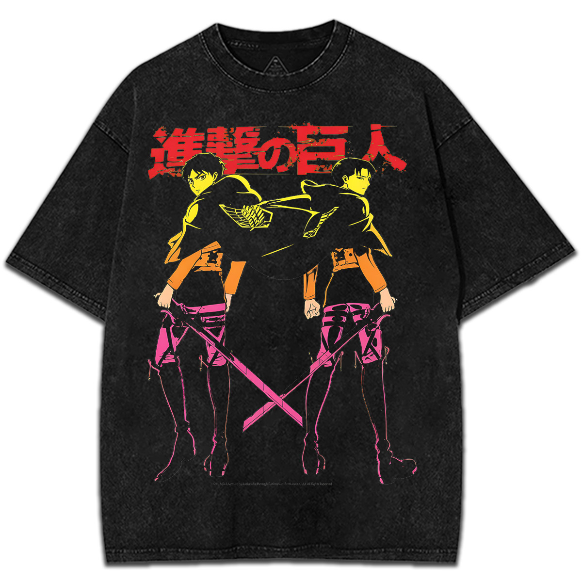 Streetwear Graphic Tee Attack on Titan Vintage Anime T-Shirt