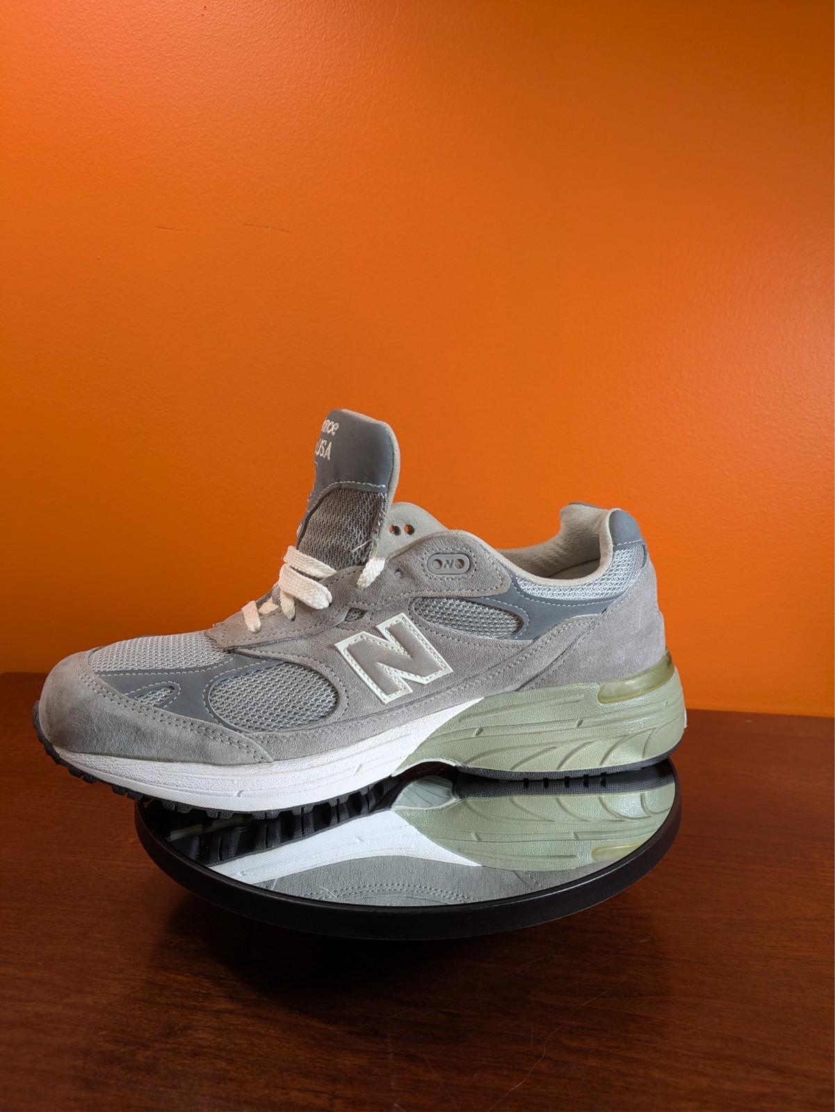 New Balance 993 MR993GL Heritage Gray Olive Made USA Men’s 8.5 D 2011