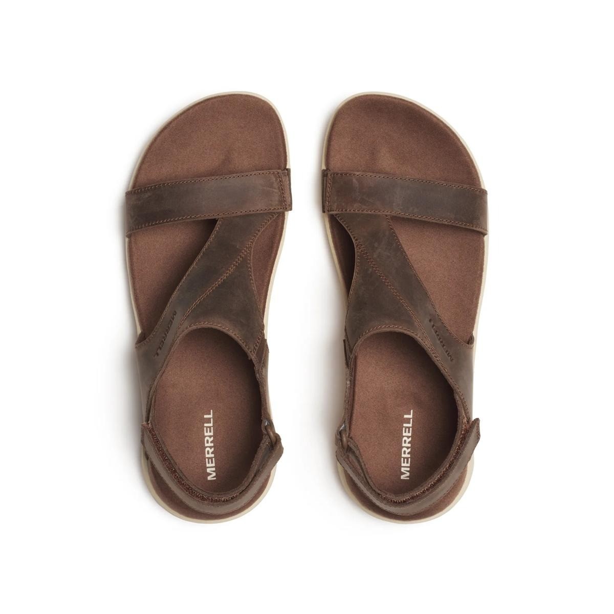 Merrell District 4 Luxe Backstrap Womens Leather Sandals Adjustable Comfort EVA