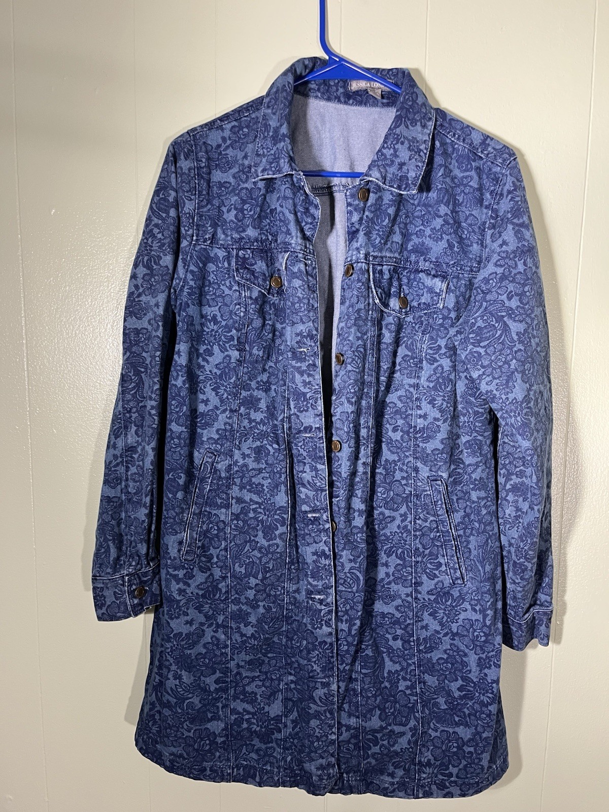 Jessica London Women’s Denim Jean Jacket Size 14W Blue