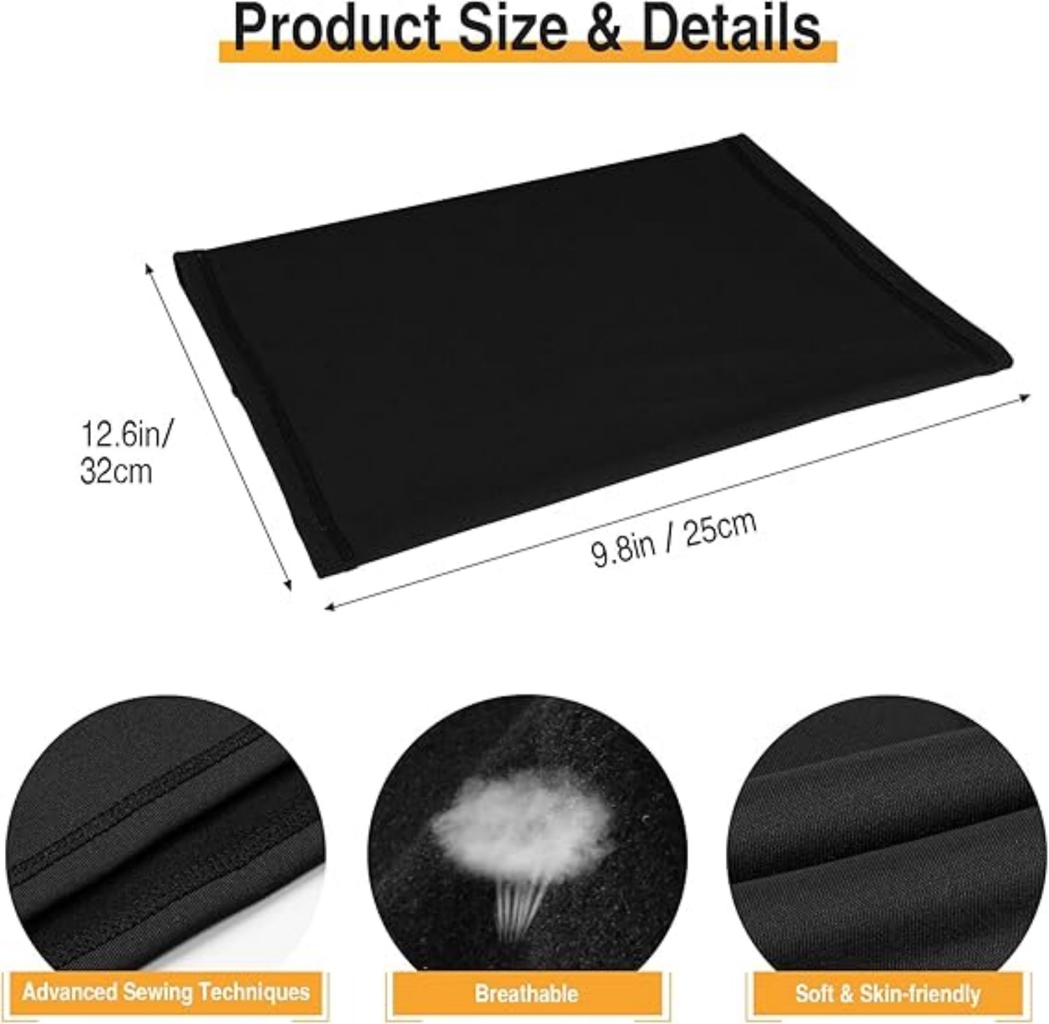 2 Pack Winter Fleece Warmer Windproof Face Mask Scarf Soft Neck Gaiter Bandana