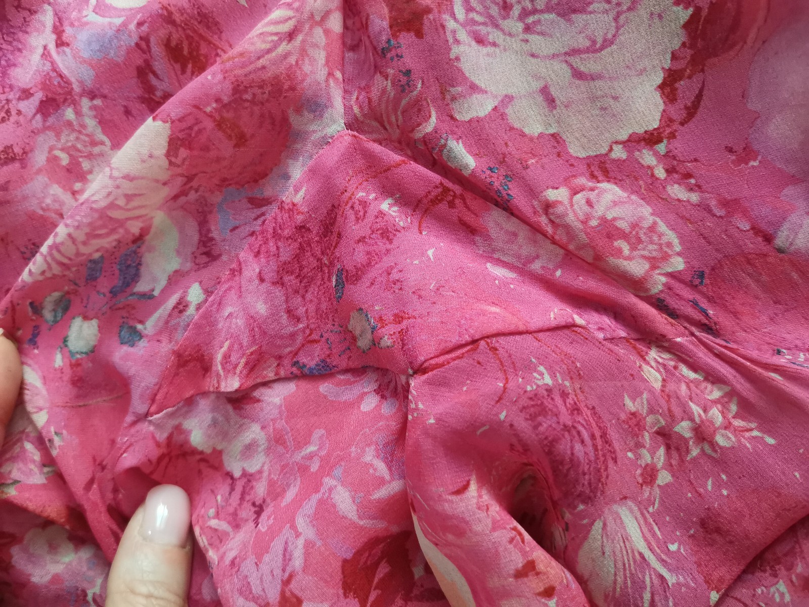 Roberto Cavalli Vintage Floral Print Silk Chiffon Sheer Ruffle Dress IT38