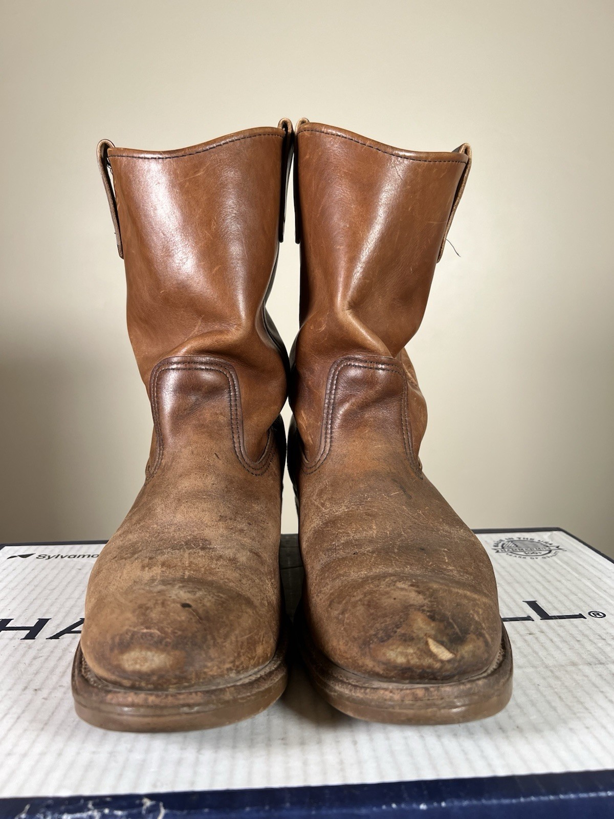 Red Wing #488 Vintage Pecos Style Brown Leather Cowboy Western Boots Sz 13 AAA