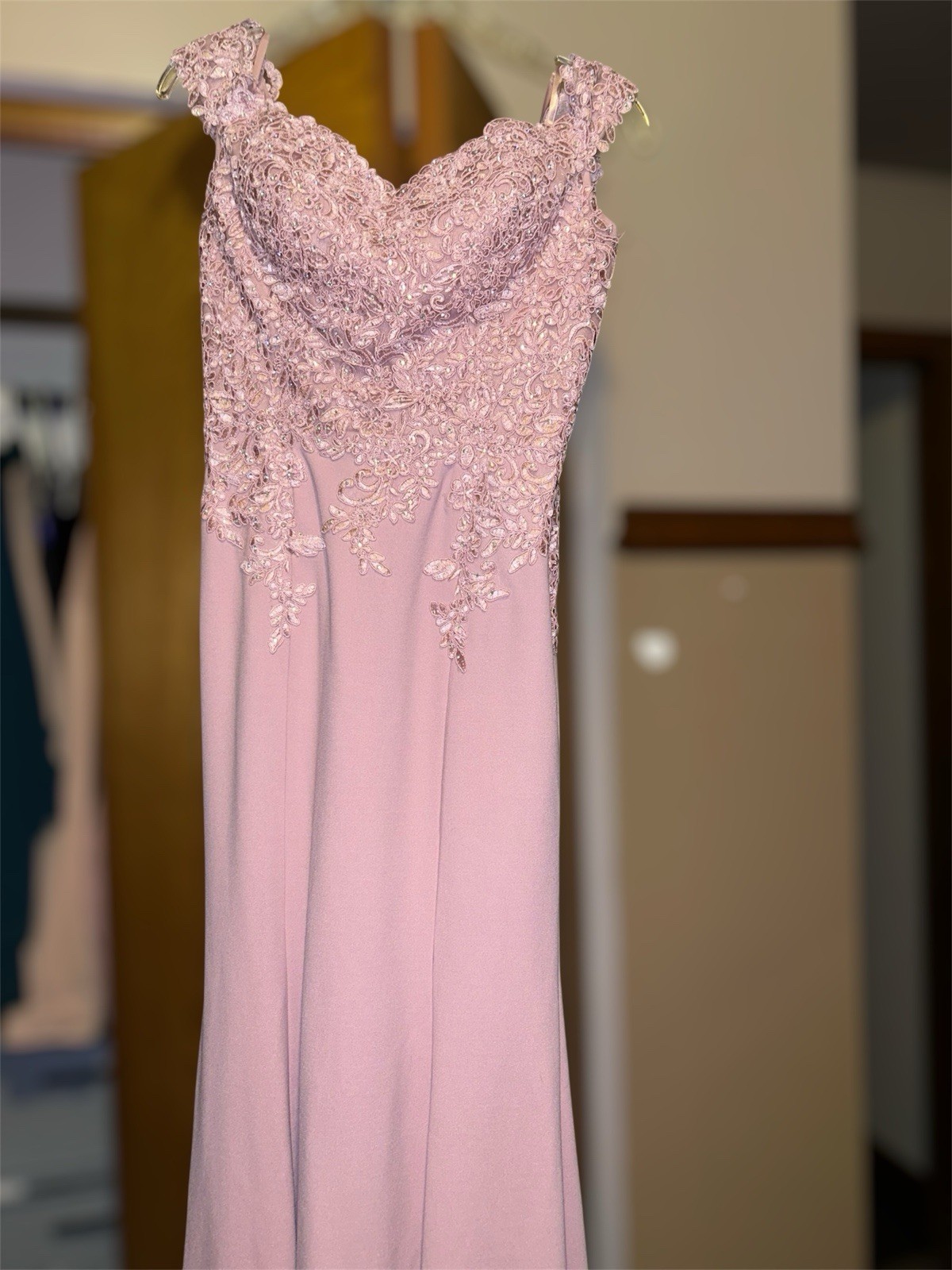 Dancing Queen Pink Prom Dress Size Medium Elegant Mother of the Bride Formal