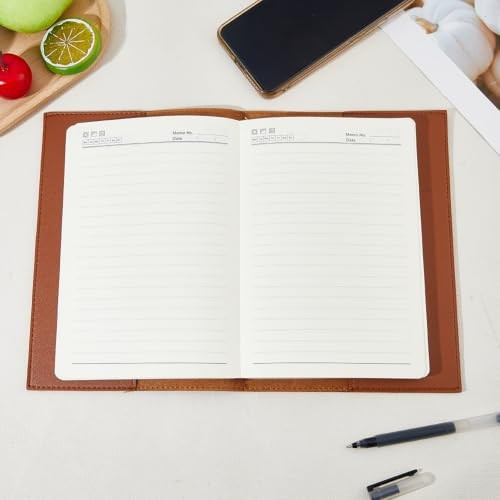 PU Leather Journal Cover 23×16.7cm/9.06×6.57in Rustic PU Leather Coconut Brown