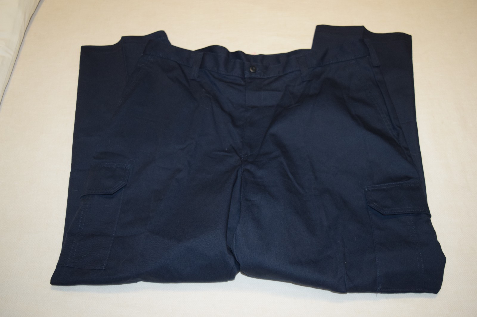 CINTAS COMFORT FLEX NAVY BLUE CARGO WORKS PANTS 270-20, 40×32