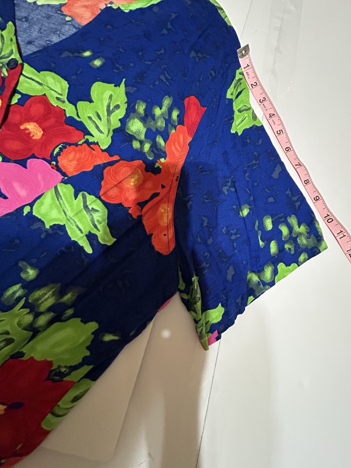 Women’s Size 22W Tropical Vibrant Blouse Work Casual Travel Beach Cruise Resort