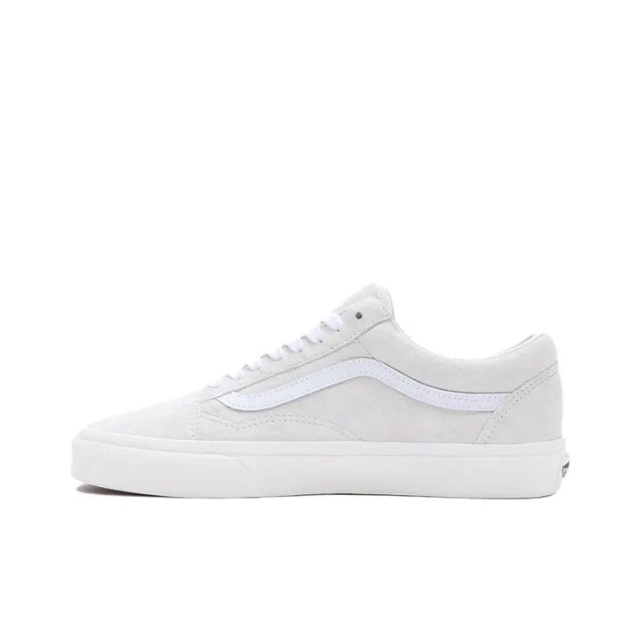 Vans Old Skool White Pig Suede Low Skate Shoes Size Men’s 7 Women’s 8.5