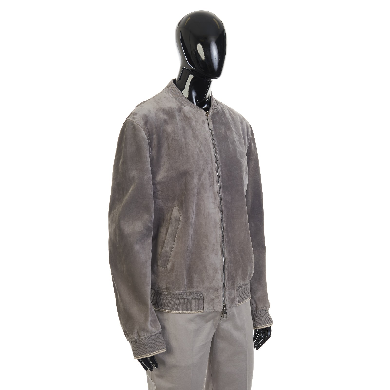 BRETT JOHNSON 4200$ Suede Bomber Jacket