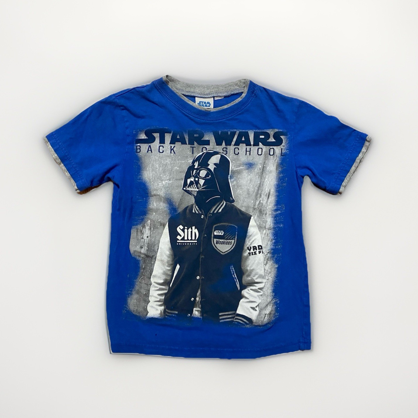 Star Wars Vintage Back to School Graphic Tee Boy’s Medium Sith Darth Vader Y2K