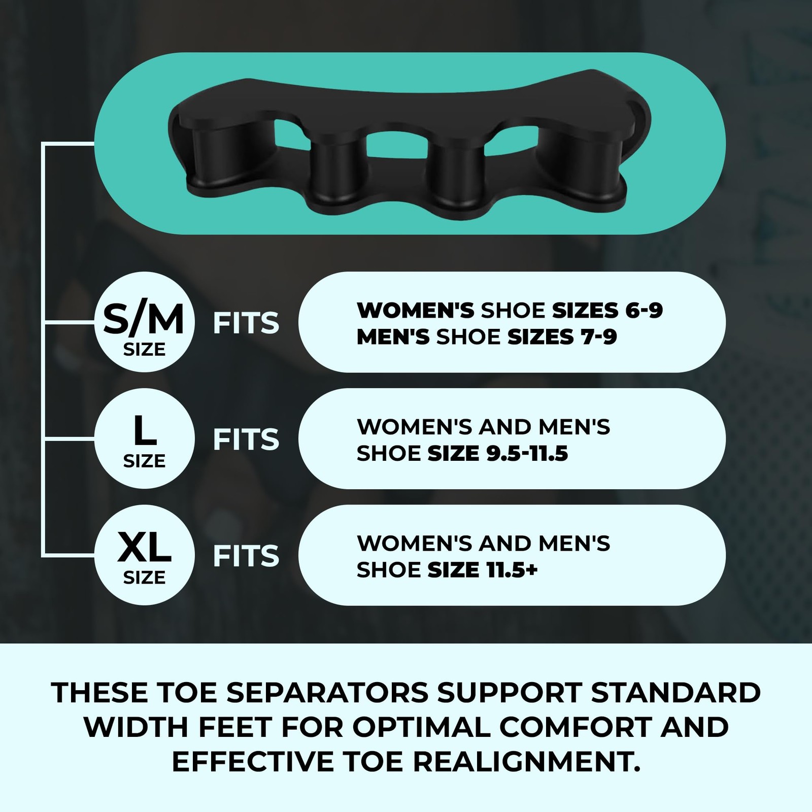 VYCE PrimalStep Toe Separators, Spreaders, Spacers, Straightener to S/M