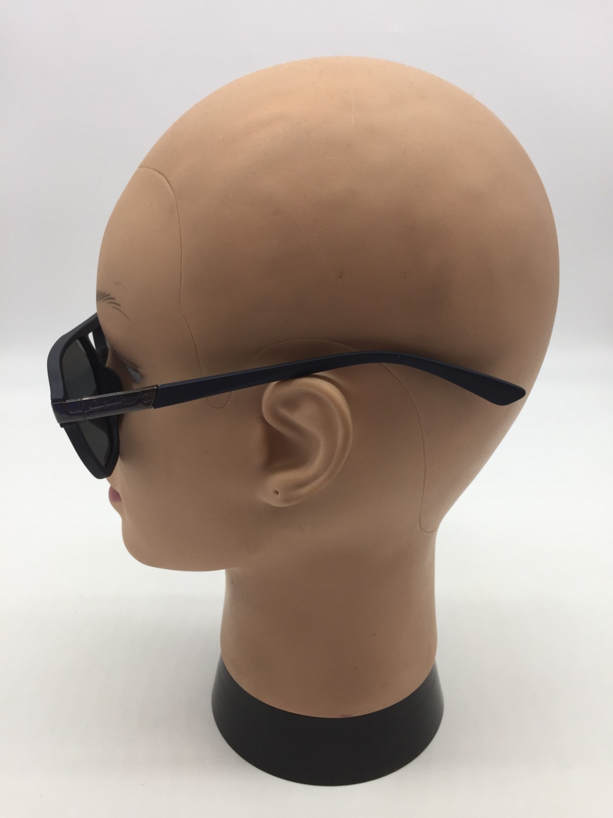 Cartier Matte Navy Trendy Luxury Sunglasses 55-17-142 Grey Lenses