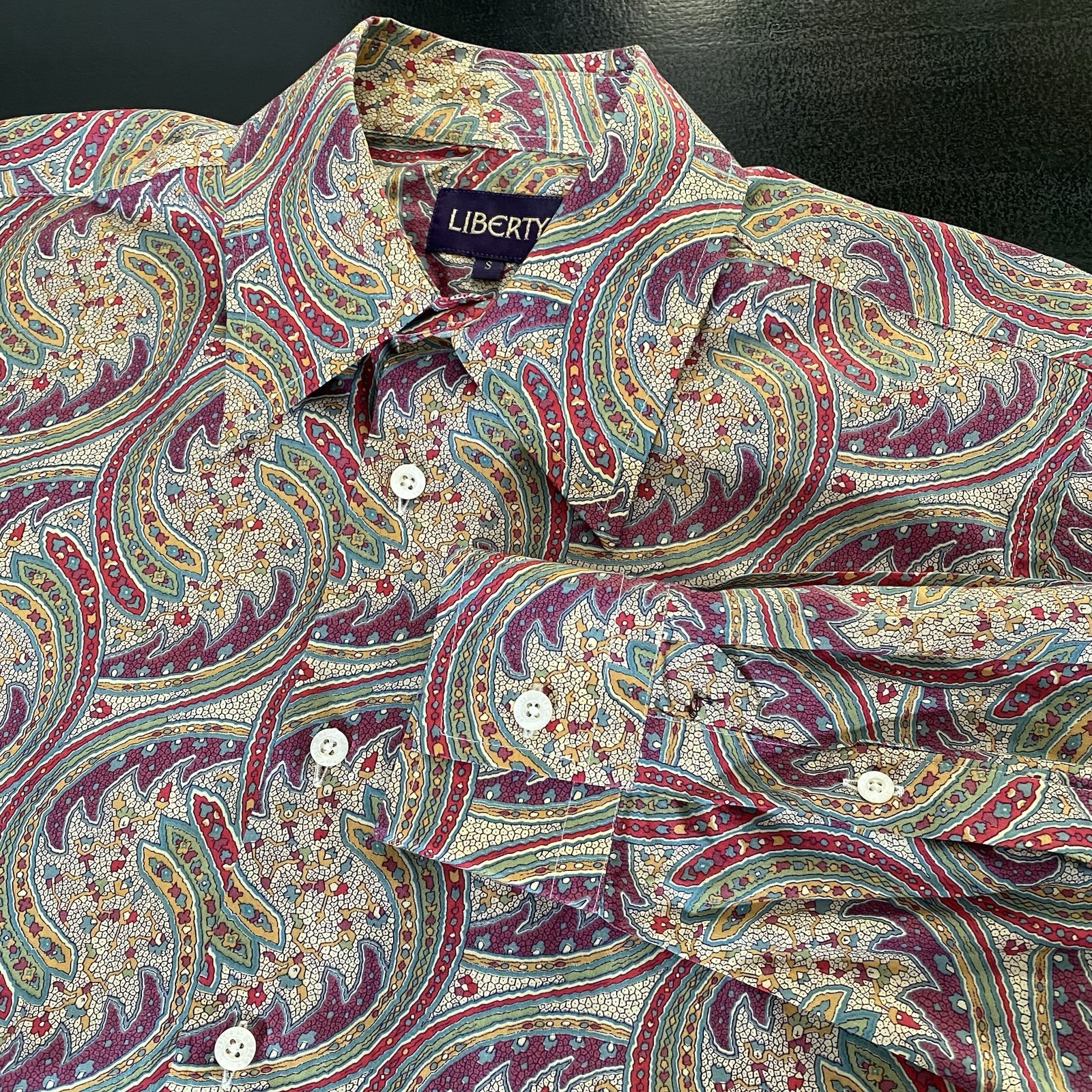 Liberty London Tana Lawn Cotton Paisley Shirt Men S British Retro Mod Heritage