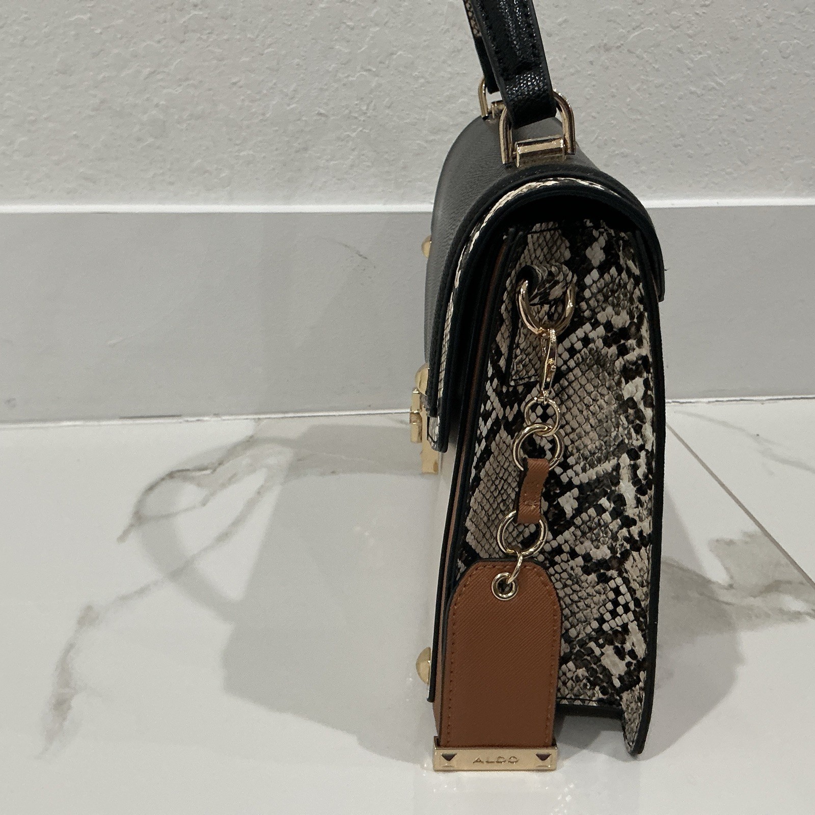 aldo handbag snakeskin