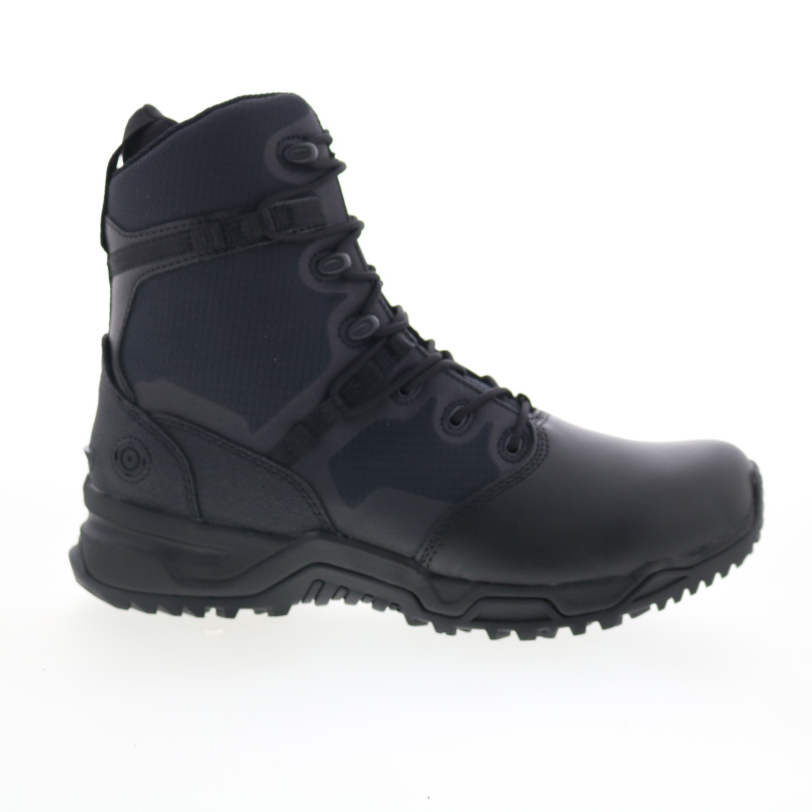 Original Swat Alpha Fury 8″ Polishable Toe Side-Zip EN Mens Black Wide Boots