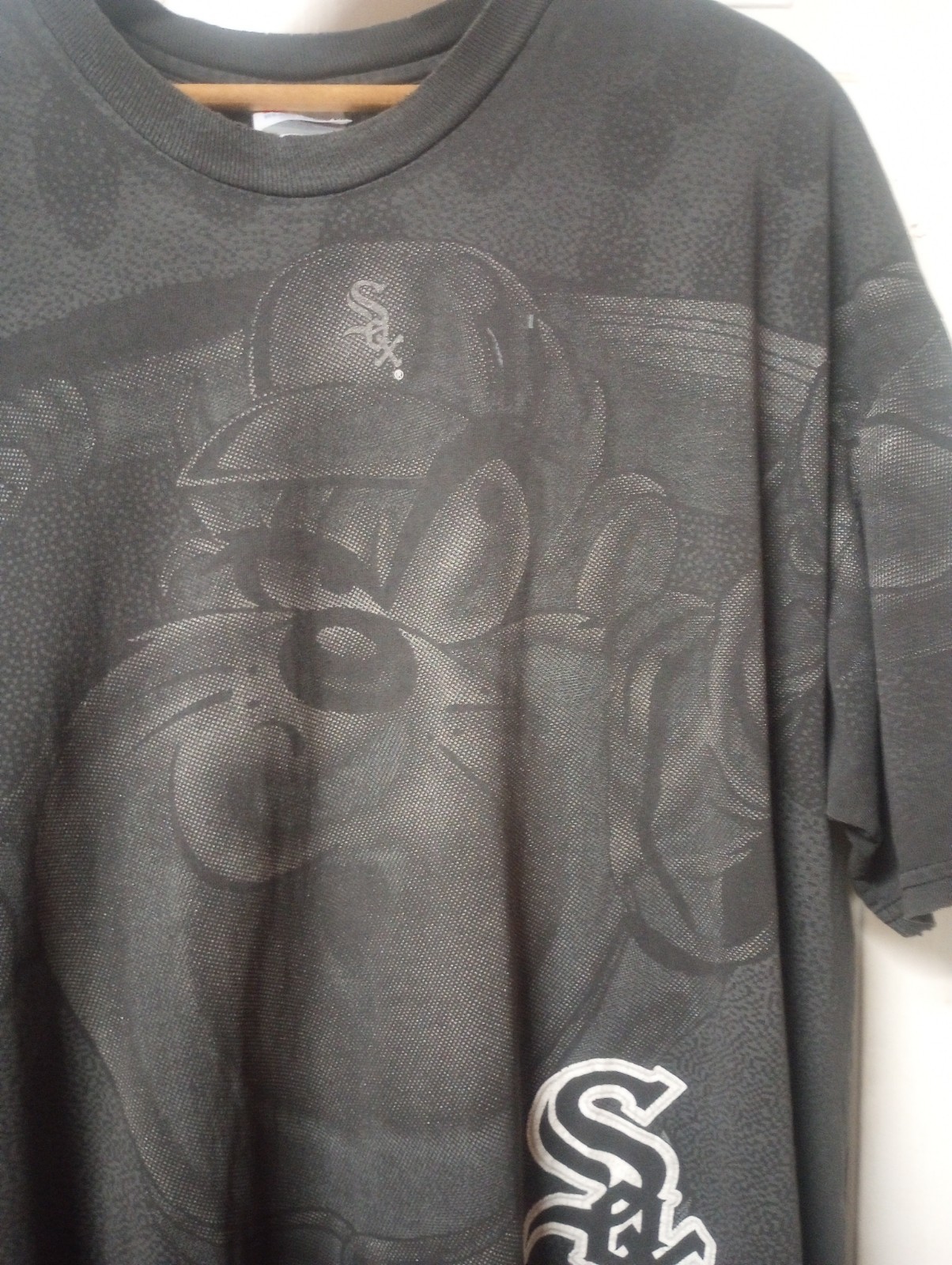 1996 White Sox Vintage Taz Full Over Print Front T Shirt