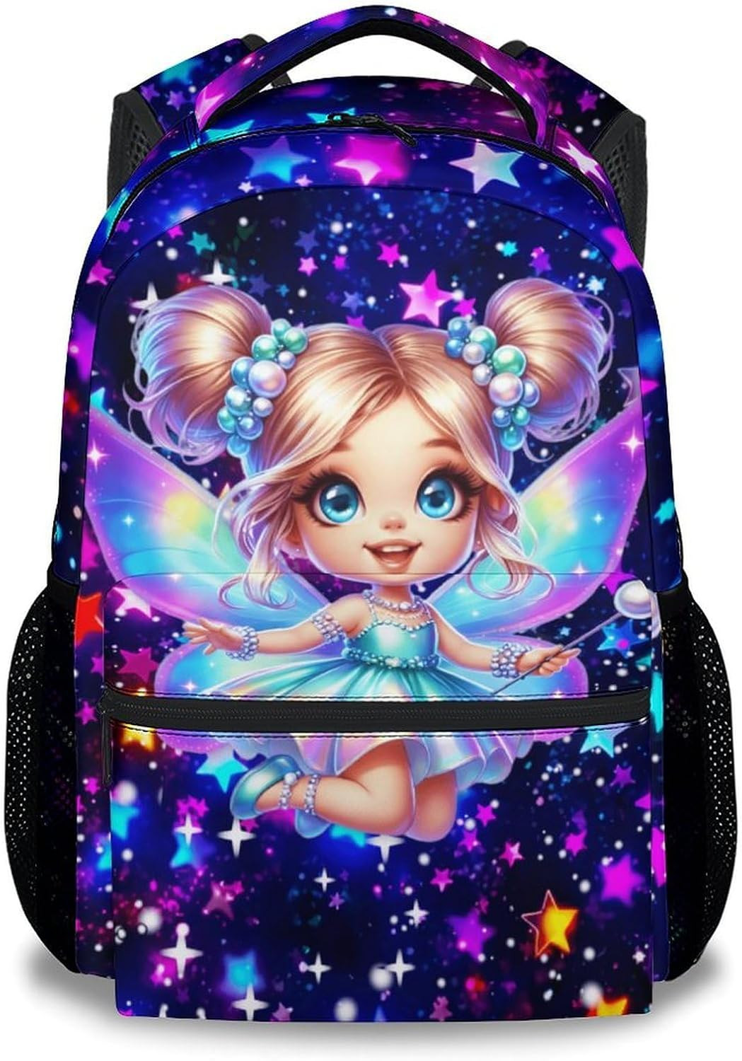 Butterfly Backpack for Girls, 17 Inch Kids School Bag for Elementary, Kindergart