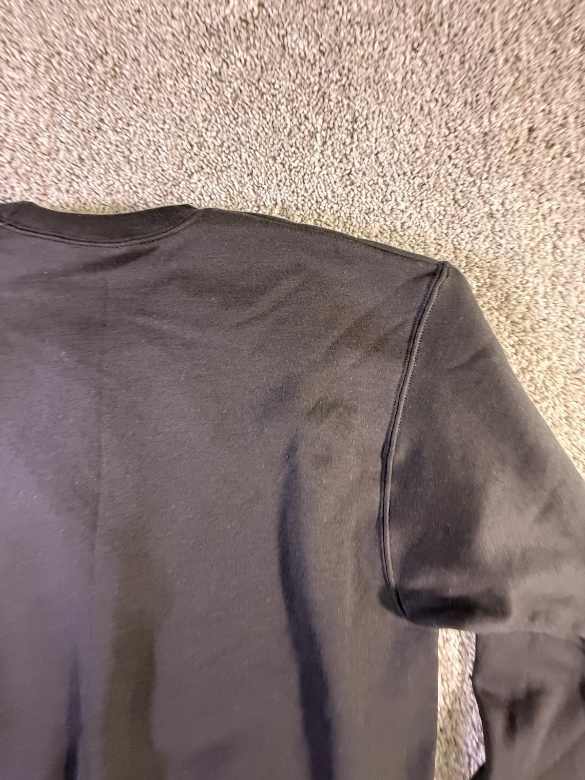 Champion S0888 Size M Men’s Powerblend Fleece Pullover Sweatshirt – Black