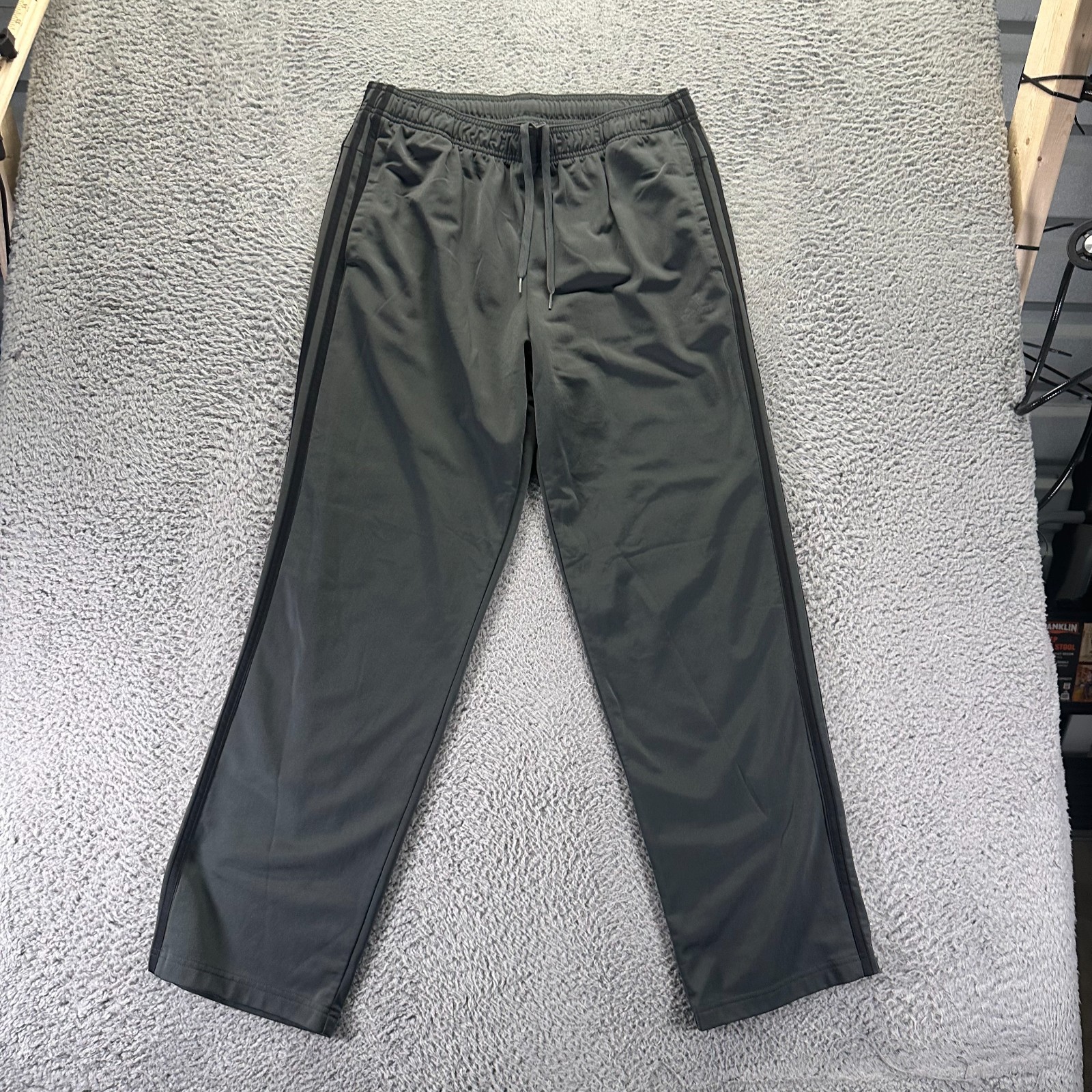 Adidas Primegreen Pant Men’s XL Gray Polyester Track Straight Running Sports Gym
