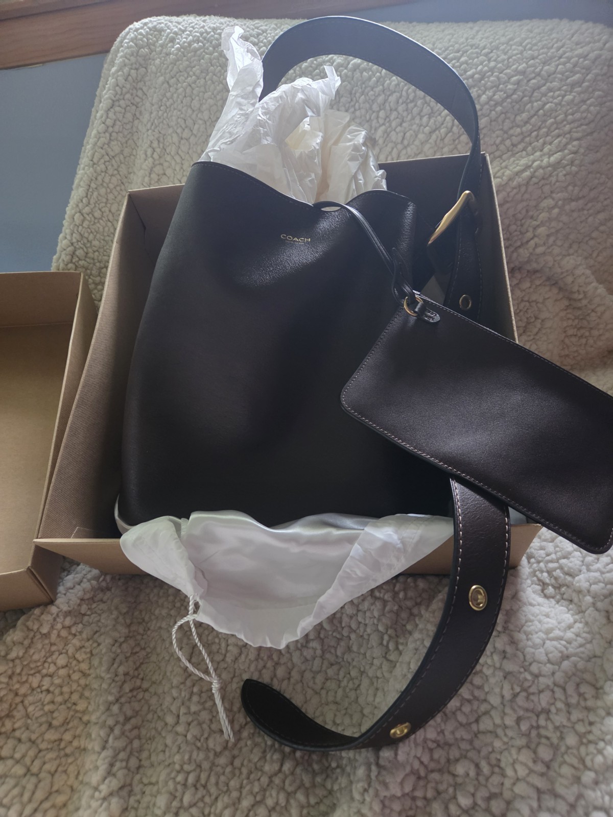 Coach Bleeker Bucket Bag. NWT Never Used. Great Condition.